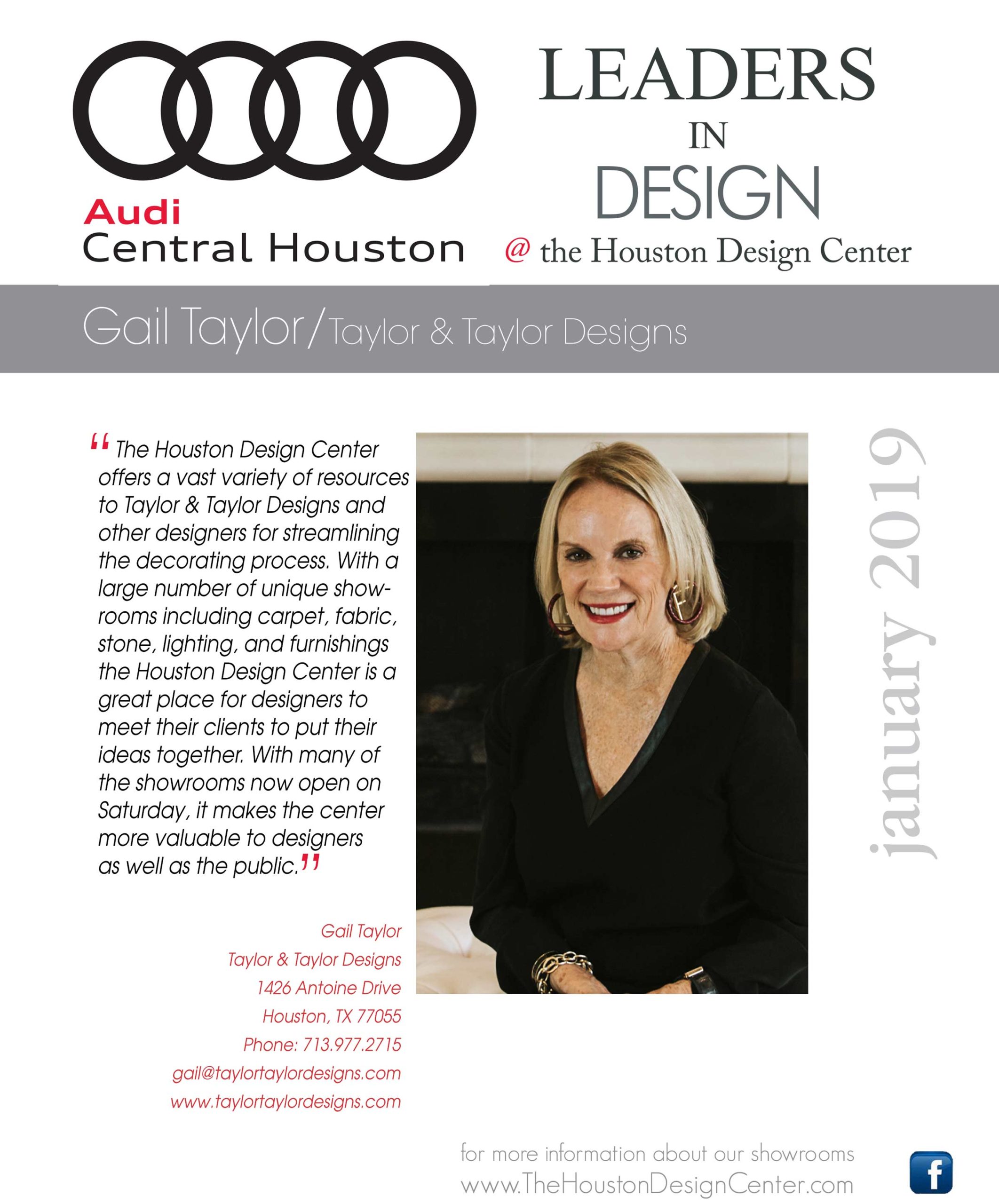 Gail Taylor recognized by Audi Central Houston