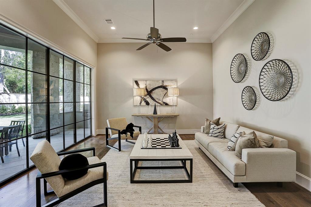 Back sitting room home staging, Houston